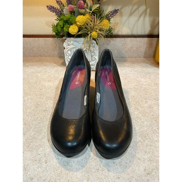 Merrell Evera Pure Women’s Leather Shoes Pumps Black Size 8 - Picture 4 of 7